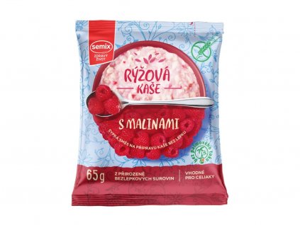 Semix rýžová kaše s malinami bez lepku 65 g