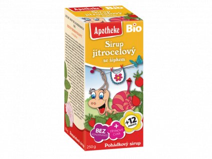 Apotheke BIO Sirup dětský jitrocelový se šípkem 250g