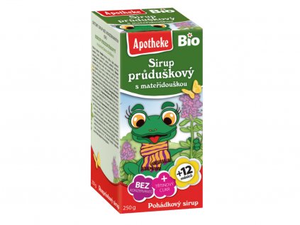 Apotheke BIO Sirup dětský průduškový s mateřídouškou 250 g