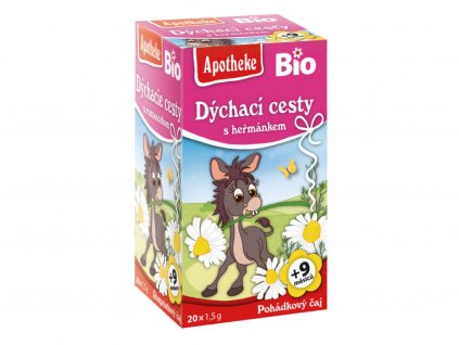 Apotheke BIO Dětský čaj na dýchací cesty s heřmánkem 20x1,5g