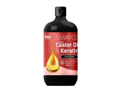 BIO NATURELL Sampon CERNY RICINOVY OLEJ KERATIN 946ml