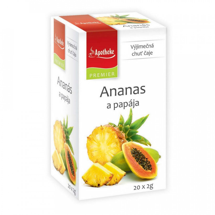 Levně Apotheke PREMIER Ananas a papája čaj 20x2g