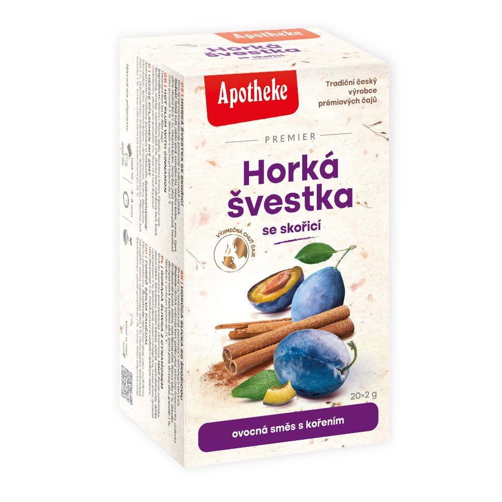 Apotheke PREMIER Horká švestka se skořicí čaj 20x2g