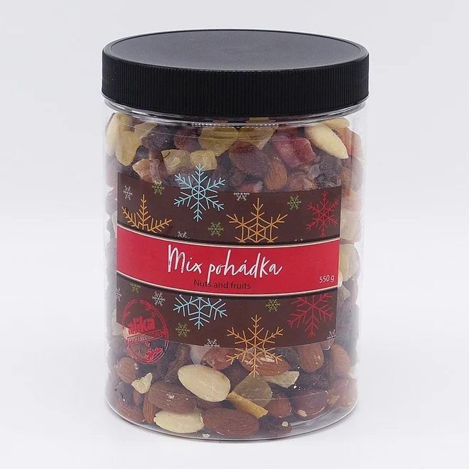 Alika Mix ořechů a proslazeného ovoce v dóze 550g
