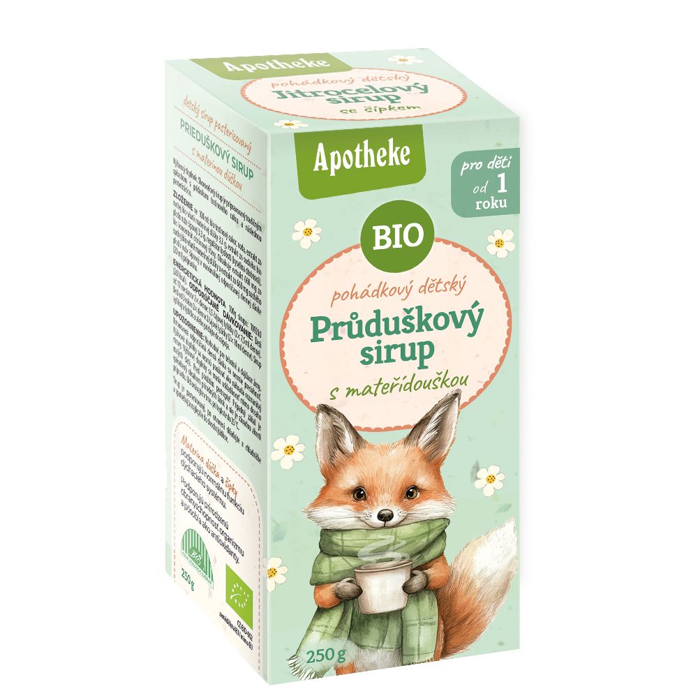 Apotheke BIO sirup dětský průduškový s mateřídouškou 250 g
