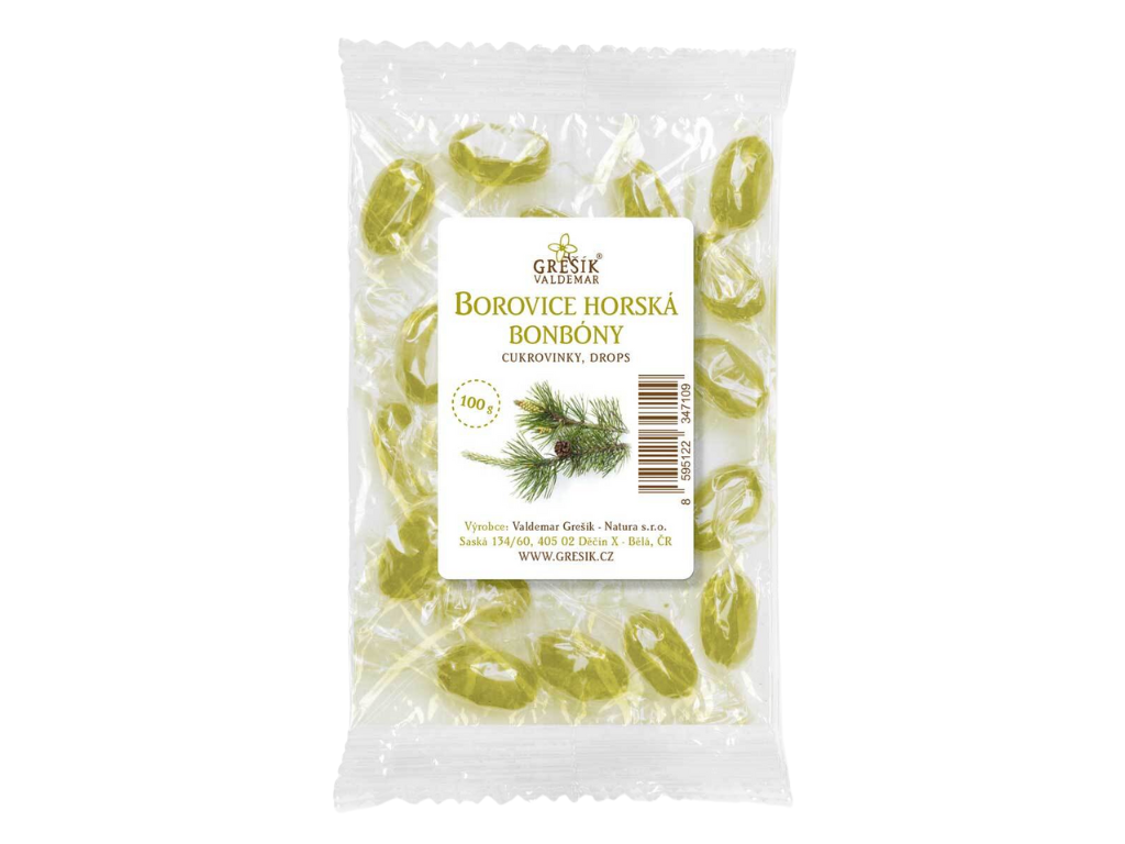 Levně Grešík Borovice horská bonbóny 100g