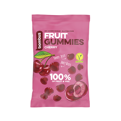 Levně Bombus fruit gummies třešeň 35g