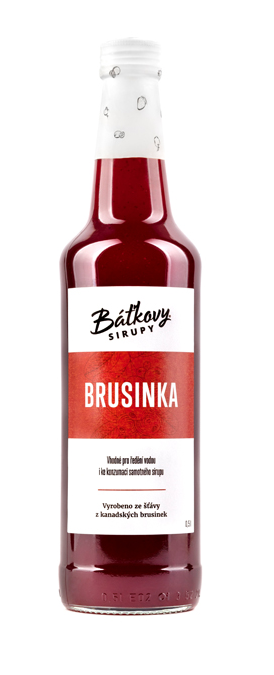 Levně Baťkovy sirupy s.r.o. Brusinkový sirup 500 ml