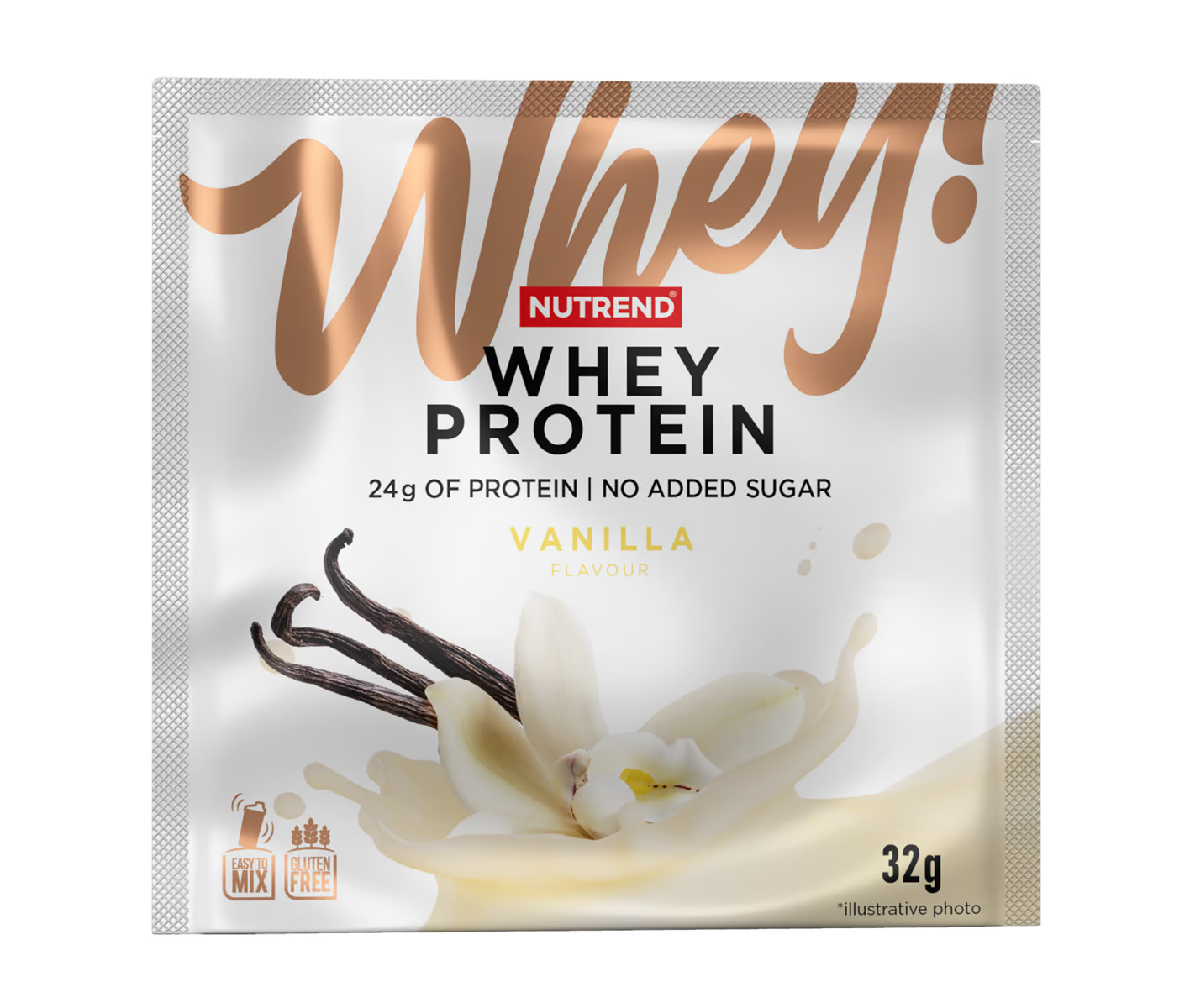 Levně Nutrend Whey! Whey Protein vanilla 32g