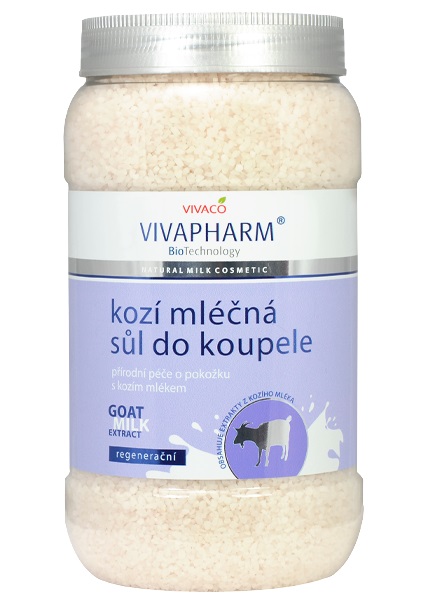 Levně Sůl do koupele s kozím mlékem 1200g