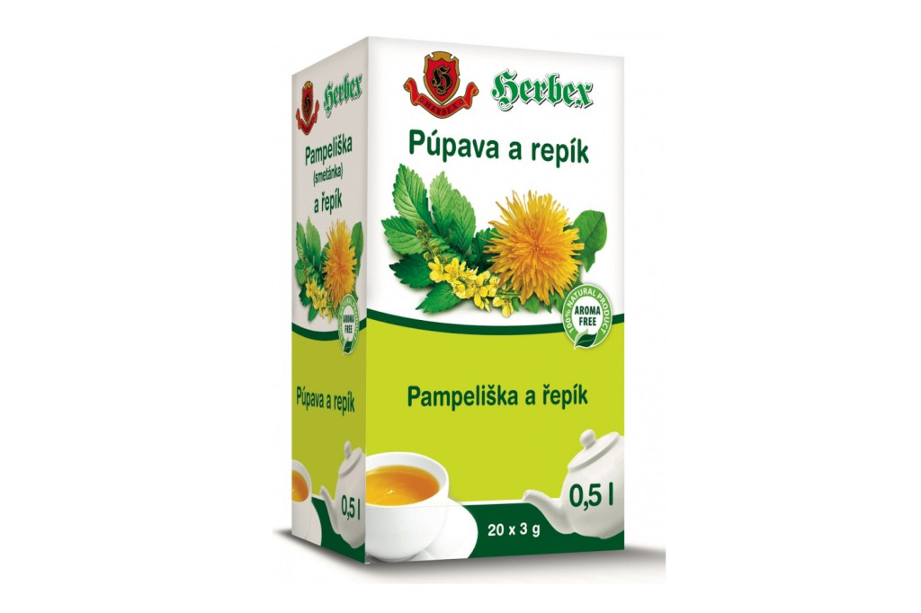 Čaj Pampeliška a řepík - Herbex 20x3g