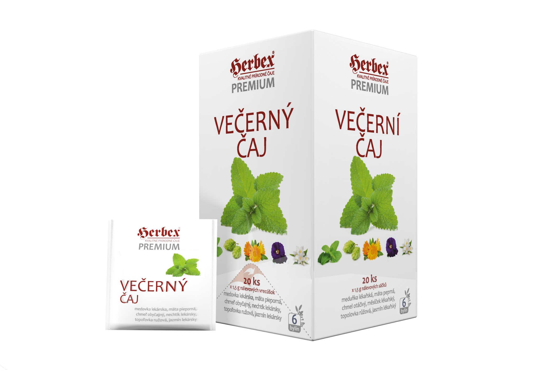 Čaj Večerní - Herbex 20x1,5g