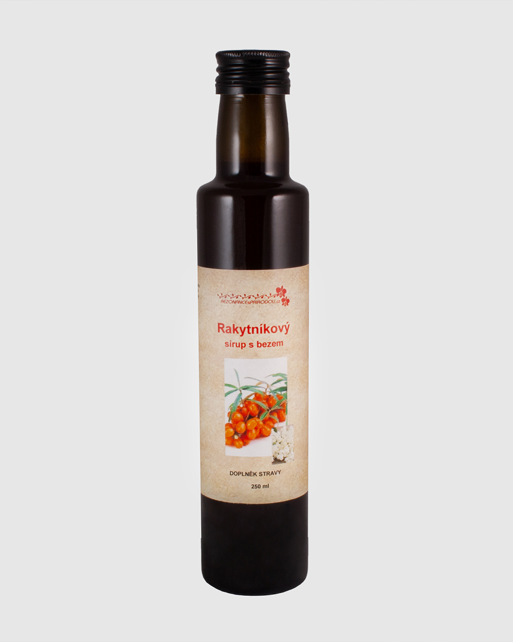 Rakytníkový sirup s květem bezu 250ml