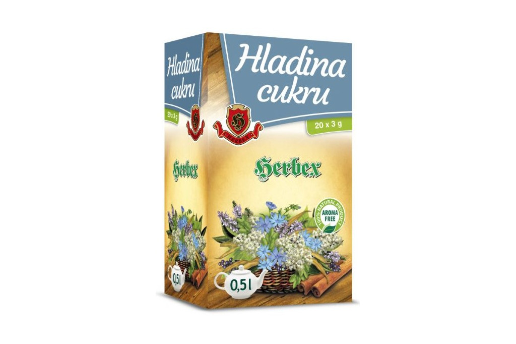 Čaj Hladina cukru - Herbex 20x3g