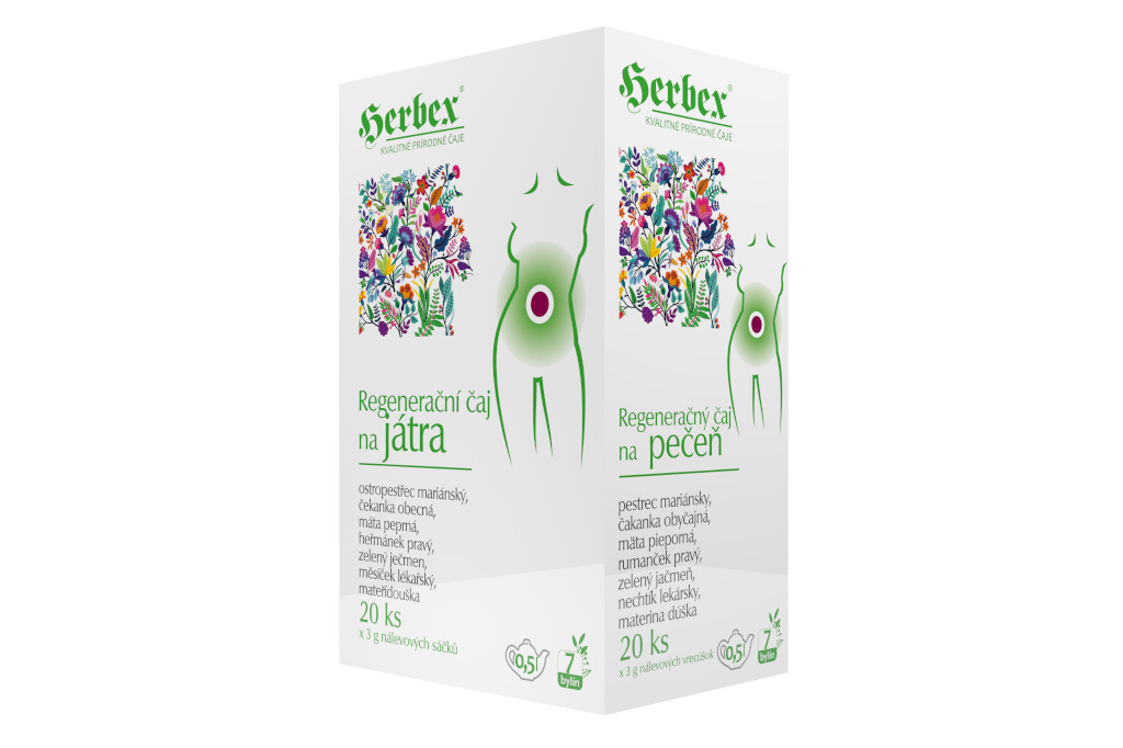 Čaj regenerační na játra - Herbex 60g