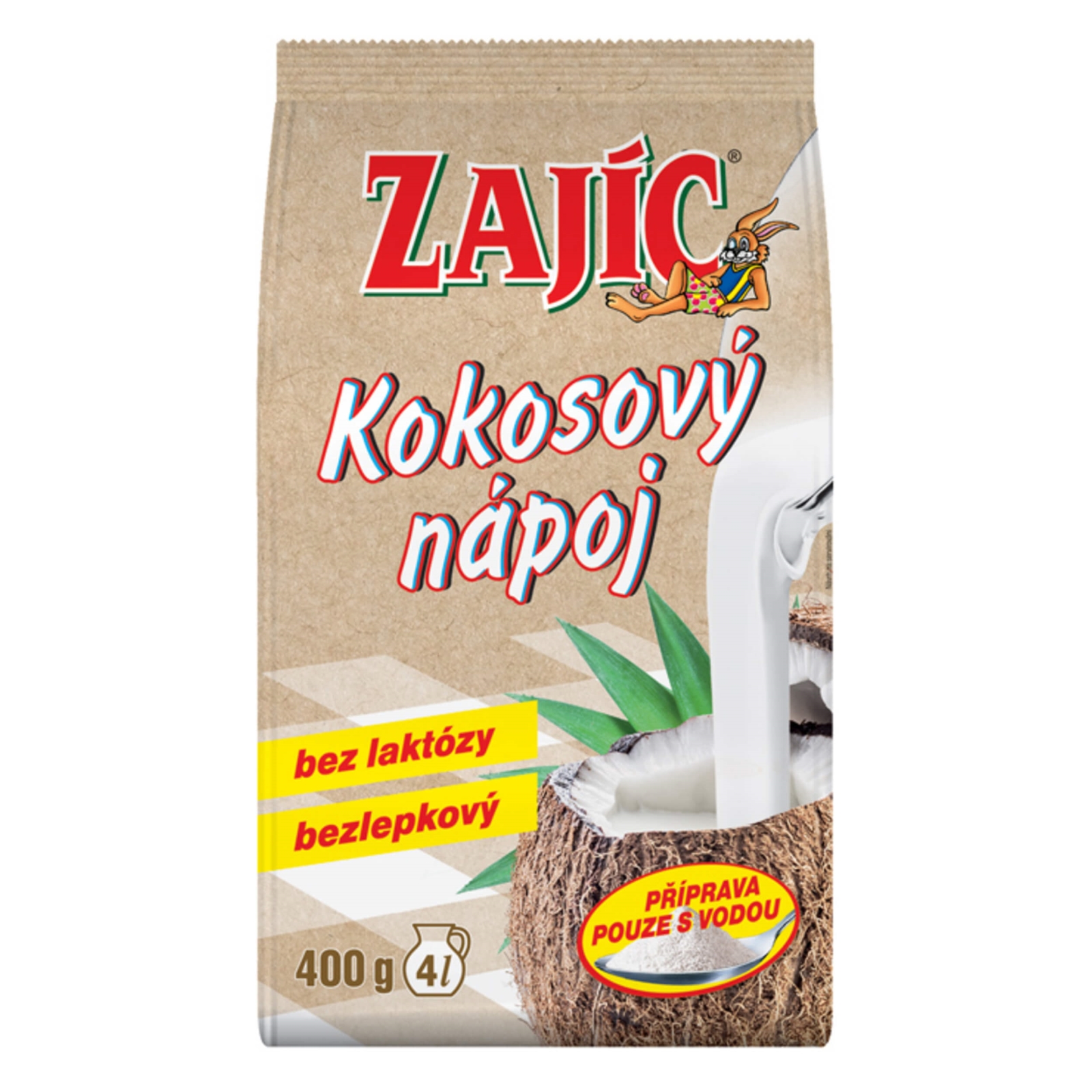 Levně Kokosový nápoj Zajíc sáček 400g