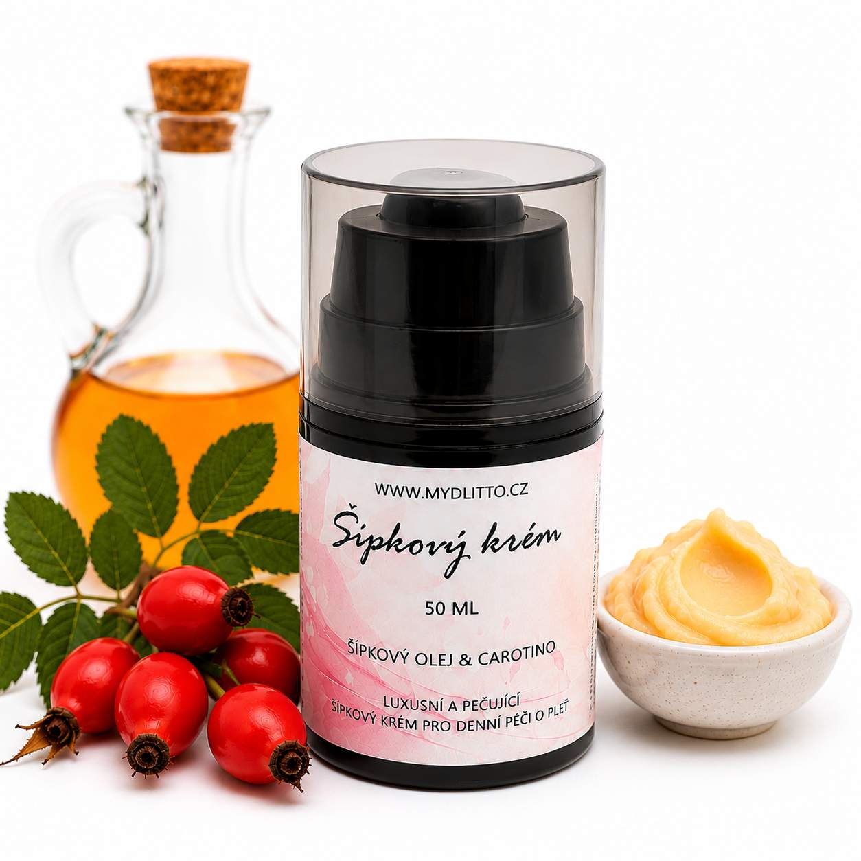 Levně Šípkový krém - airless balení 50 ml