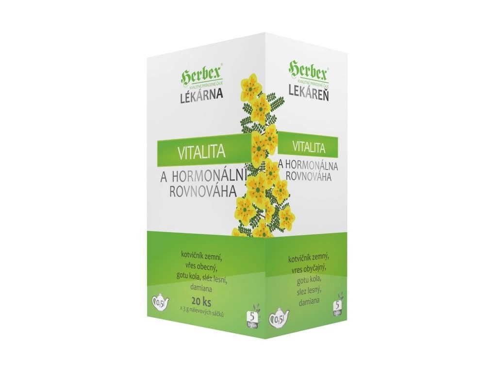 Levně Čaj Vitalita a hormonální rovnováha - Herbex 20x3g