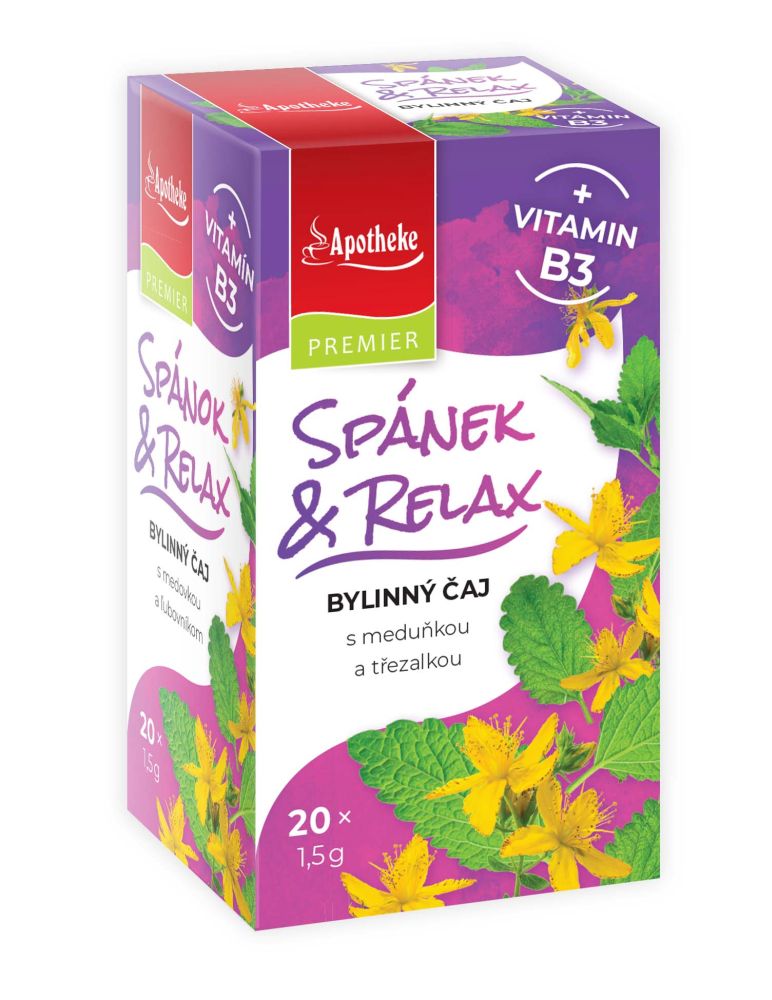 Levně Apotheke čaj Spánek a relax-vit. B3 20x1,5g