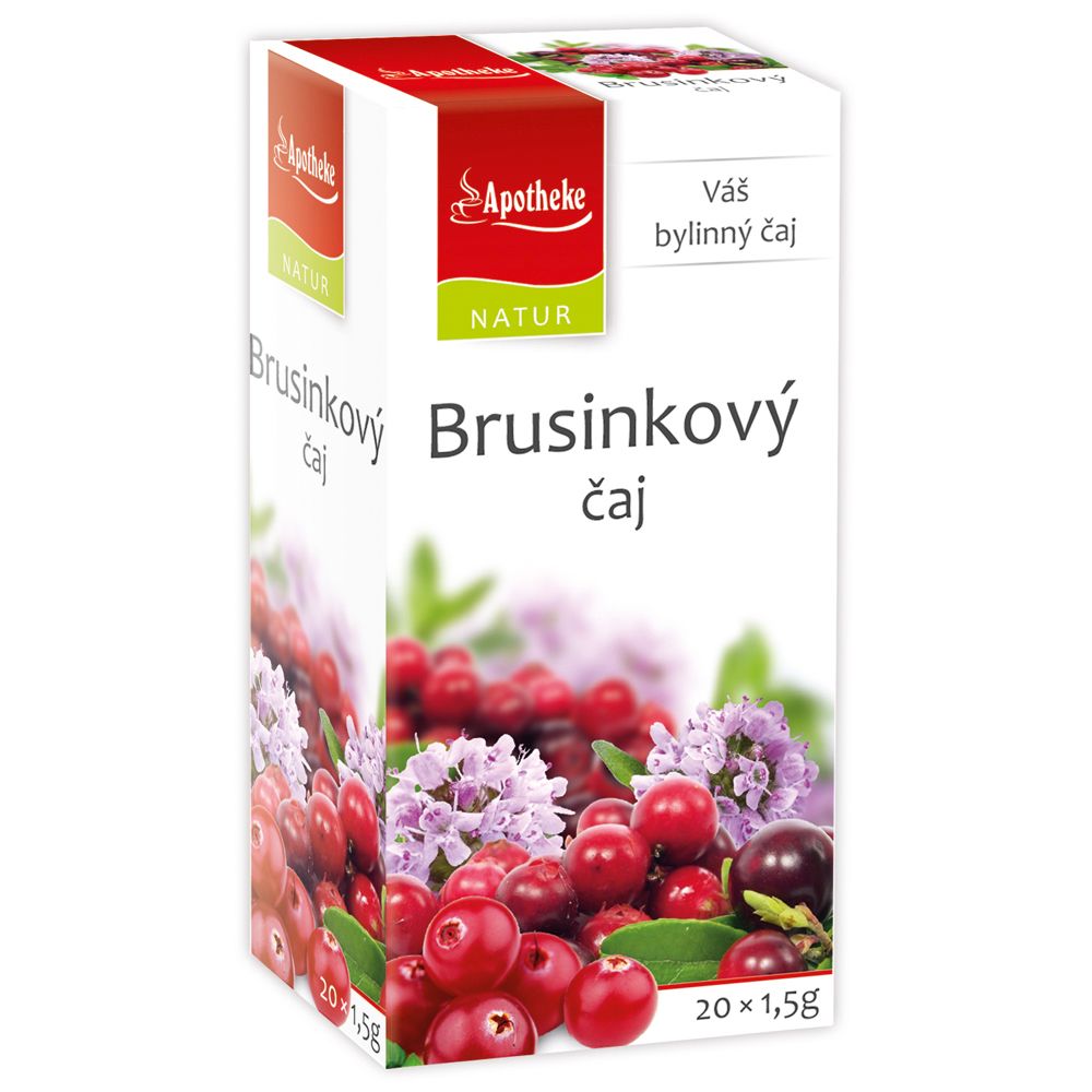Levně Apotheke čaj Brusinkový 20x1,5g