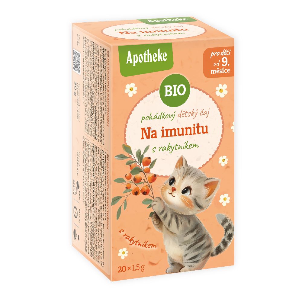 Levně Apotheke BIO pohádkový čaj Na imunitu s rakytníkem 20x1,5g