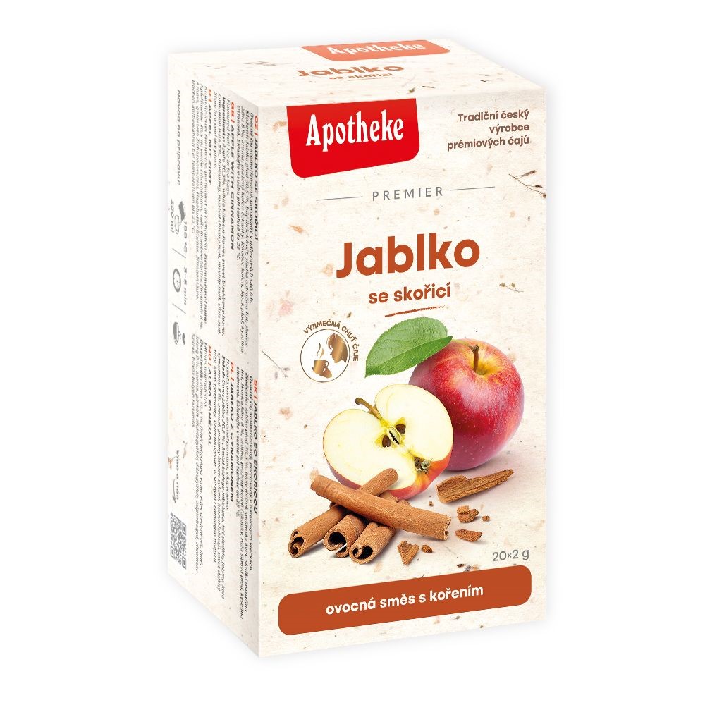 Levně Apotheke čaj Jablko se skořicí 20x2g