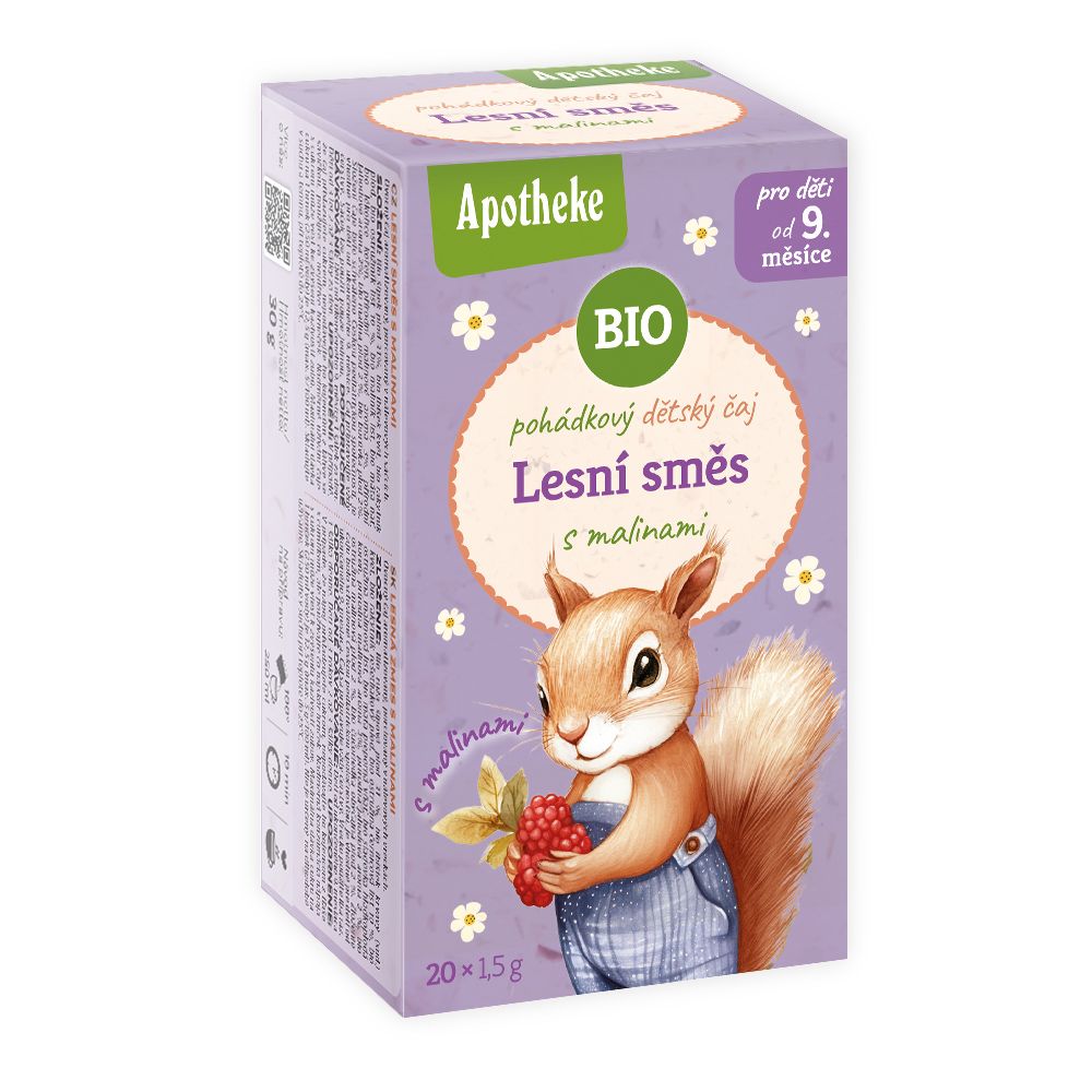Apotheke BIO pohádkový čaj Lesní směs s malinami čaj 20x1,5g