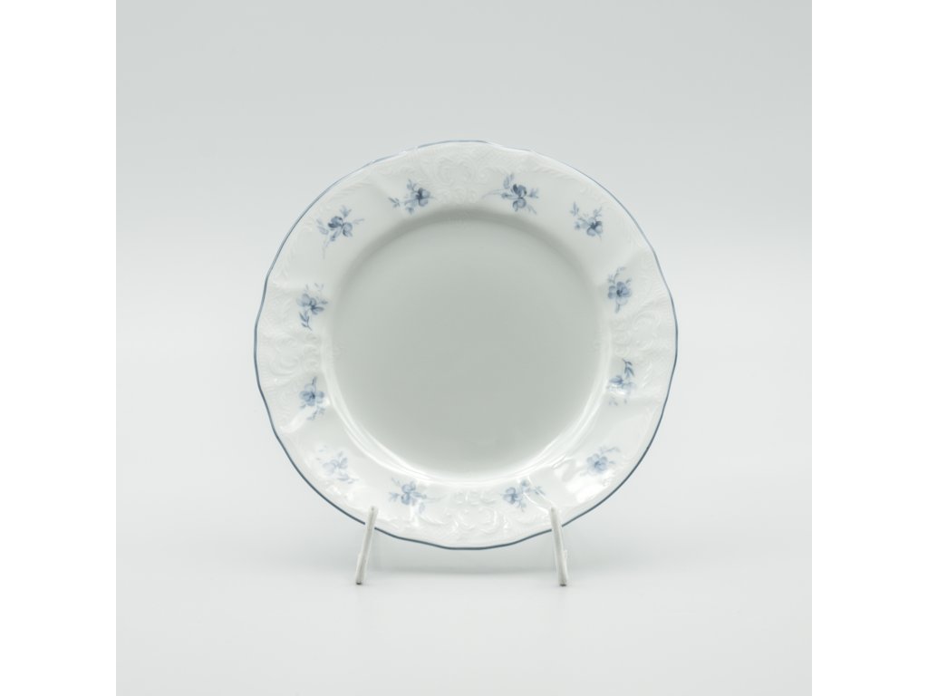 BERNADOTTE modrá kvítka, Talíř dezertní 19 cm, Thun
