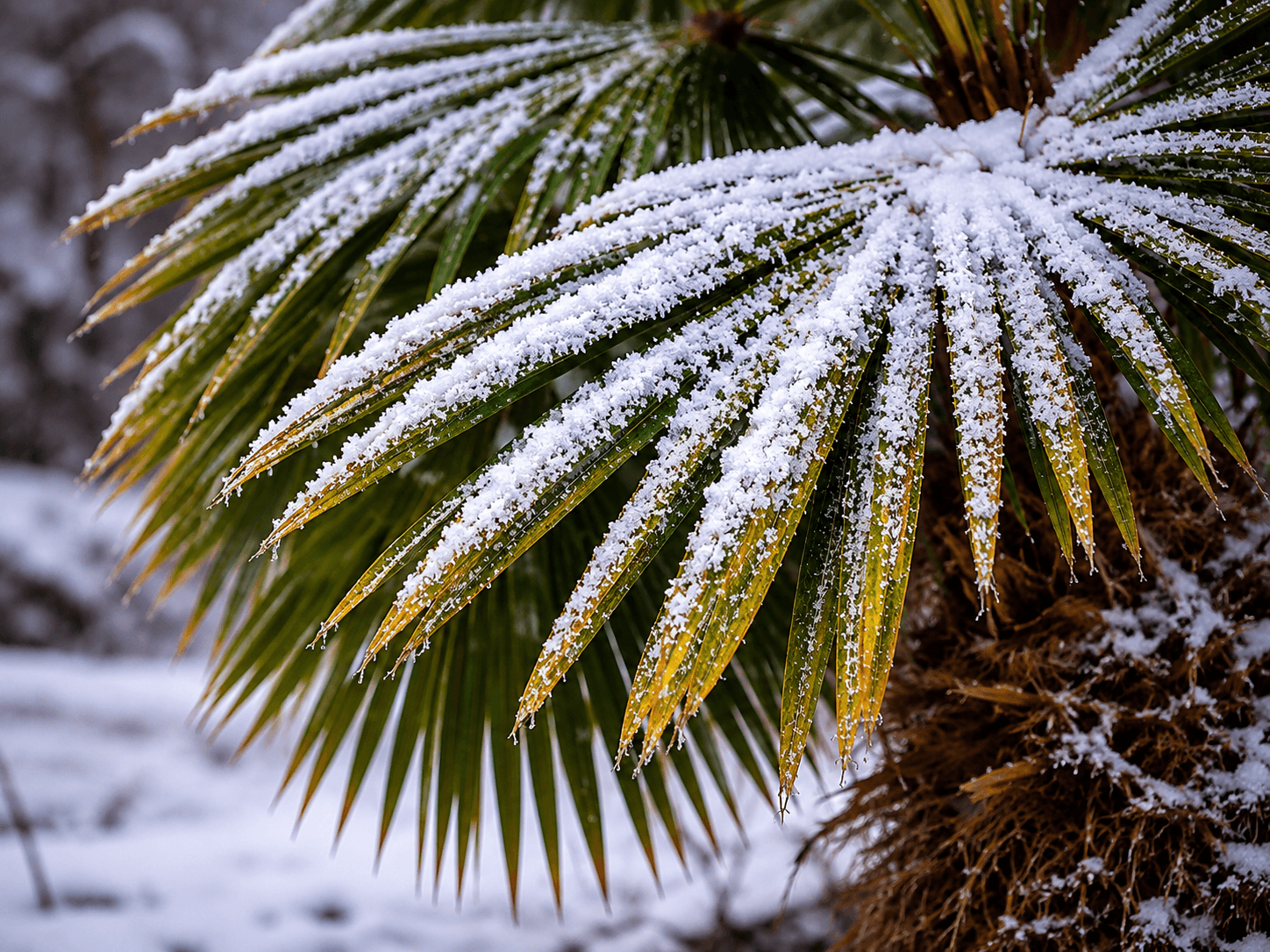 Zimování palmy Trachycarpus fortunei – moje zkušenost