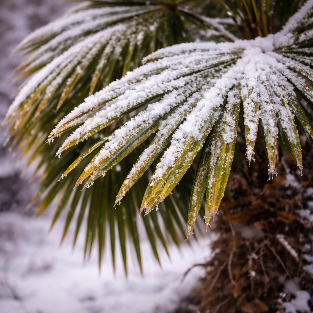 Zimování palmy Trachycarpus fortunei – moje zkušenost