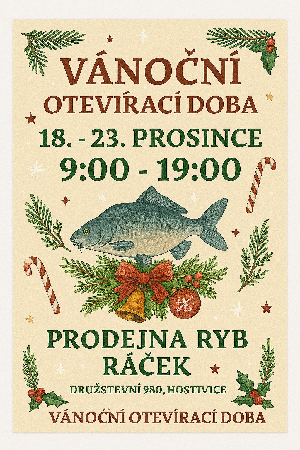 Vánoční otevírací doba