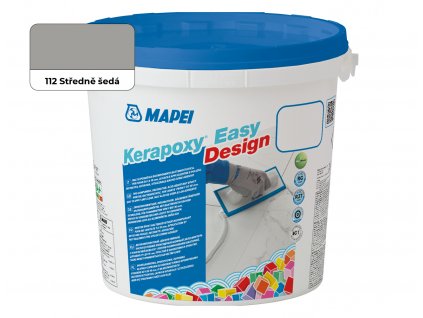 MAPEI Kerapoxy Easy Design 112 spárovací hmota středně šedá 3kg