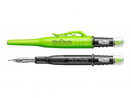 PICA FINE DRY 7070 - automatická tužka pro přesné značení - 0,9mm, s pěti náhradními tuhami a integrovanou gumou