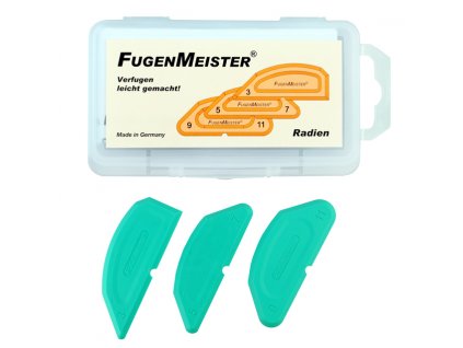 FugenMeister sada spárovaček na silikon - 3 kusy, poloměry 5/7, 9/11mm, 3/+90°