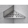 Progress Profiles ProShelf trojúhelníková nerezová polička pod obklad 170 × 240 mm