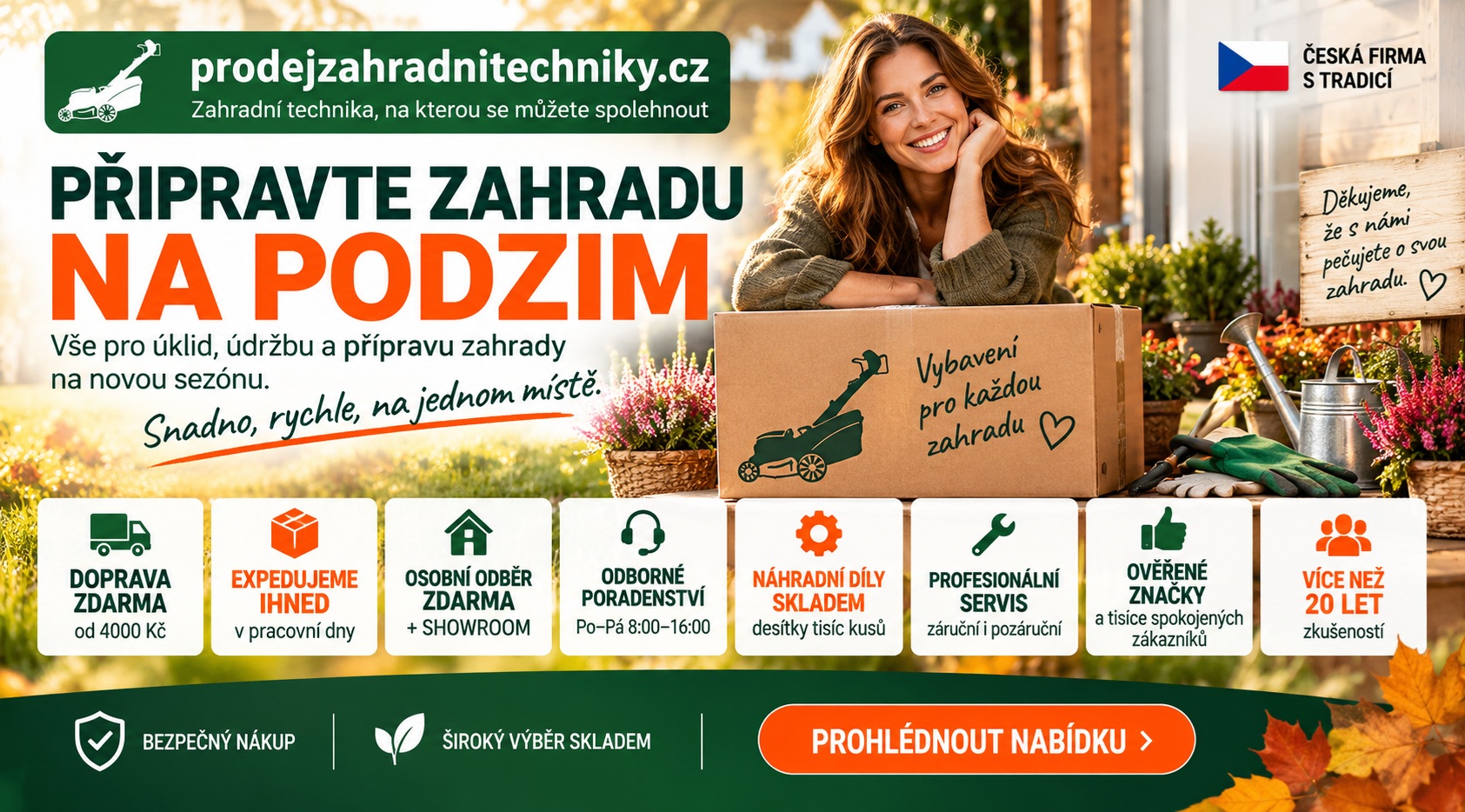 Podzimní zahrandní technika