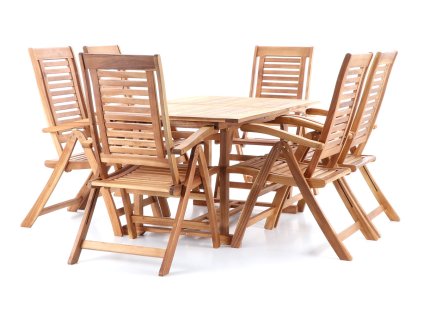 Dřevěný zahradní nábytek LOSANE SET 6