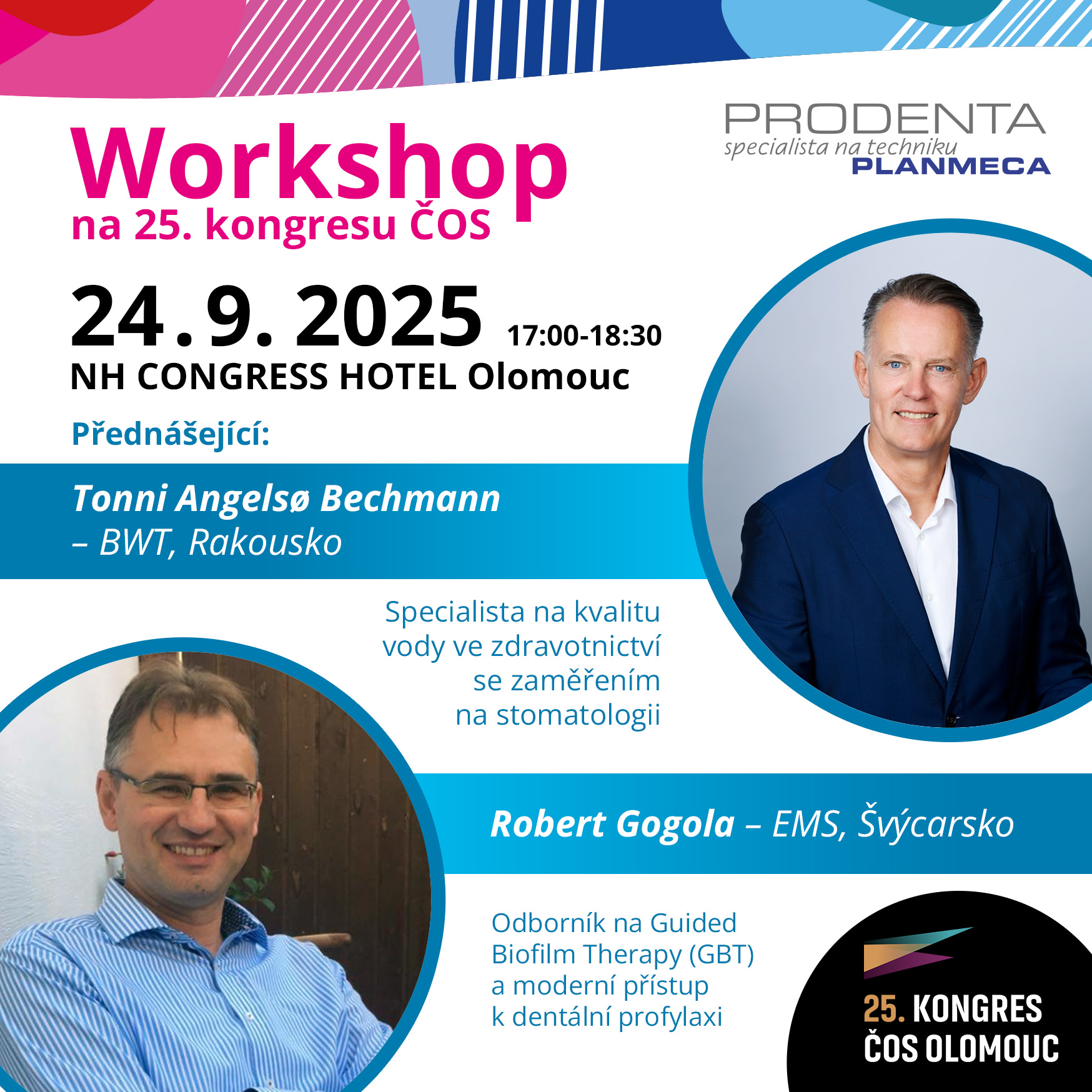 Workshop – 25. kongres České ortodontické společnosti - 24.9. 2025