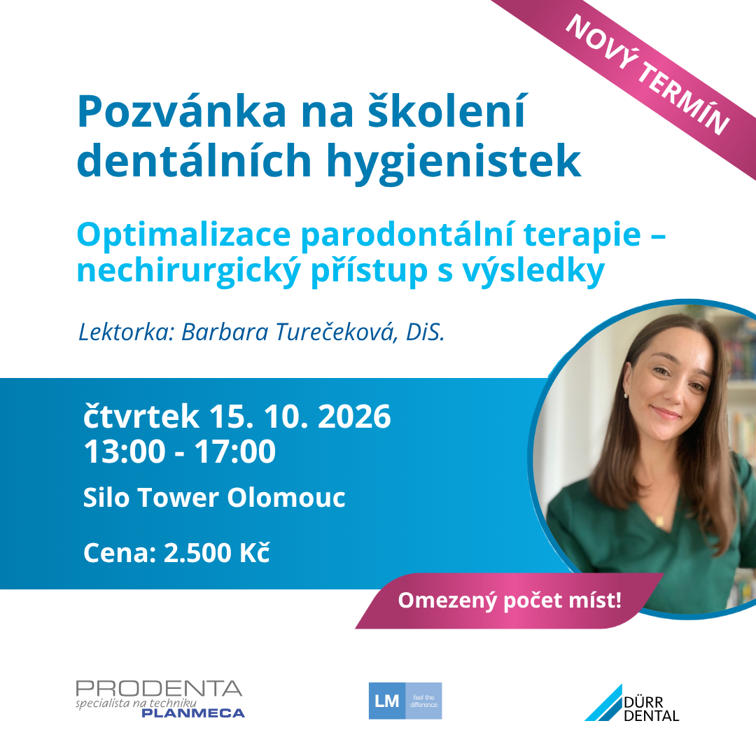 NOVÝ TERMÍN! POZVÁNKA NA ŠKOLENÍ PRO DENTÁLNÍ HYGIENISTKY