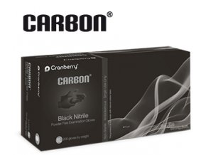Nitrilové rukavice Cranberry Carbon, 200ks v balení