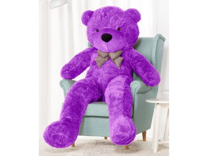 plysovy medved Kvido 190 cm fialovy 4