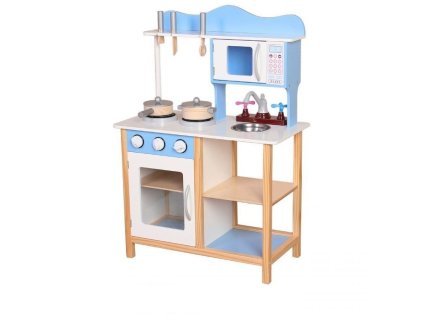 Ecotoys dětská dřevěná kuchyňka s vybavením