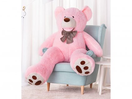 Plyšový medvěd Maty 160 cm růžový