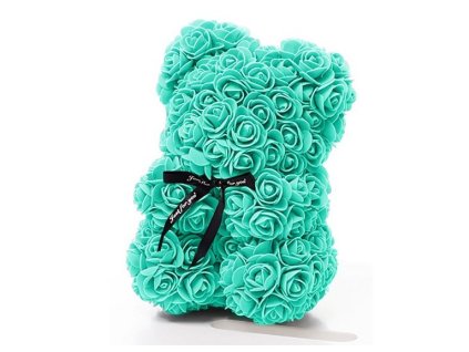 Medvídek z růží mintový Rose Bear 25 cm