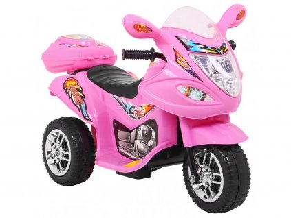 Dětská elektrická tříkolka Racing Pink
