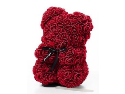Medvídek z růží bordo Rose Bear 25 cm