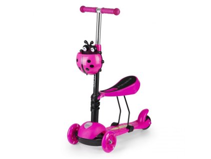 Ecotoys balancni kolobezka se sedatkem Bedrunka ruzova