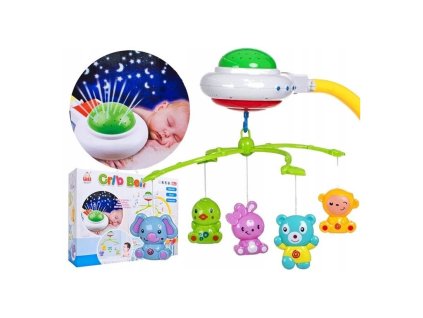 SMONTOVÁNO Doris kolotoč nad postýlku s projektorem Crib Bell
