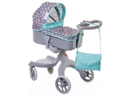 Doris kocarek pro panenky NEW sedo zeleny 4