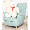 plysovy medved Hugo bily 100 cm